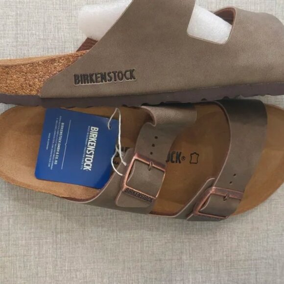 Birkenstock Arizona Brown Suede Sandals - Picture 3 of 4